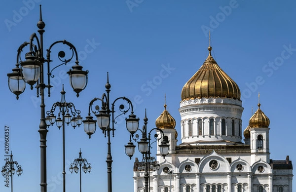 Obraz Lanterns and temple