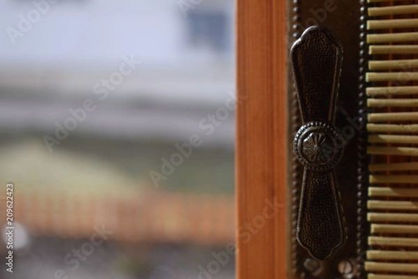 Obraz Window Knob Close-Up