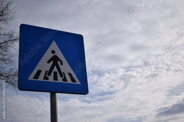 Obraz Pedestrian Crossing Sign