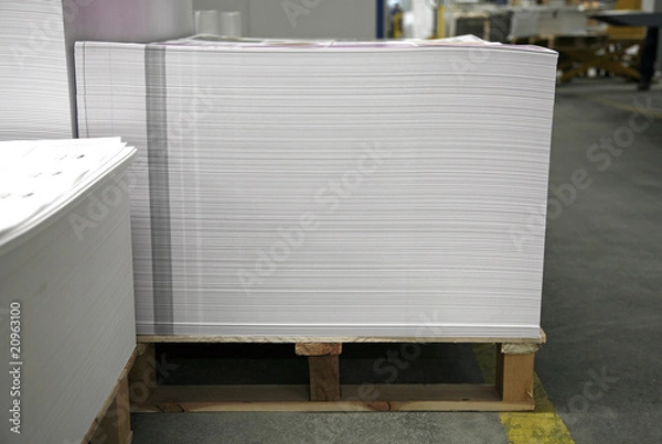 Obraz Drukuj stos arkuszy