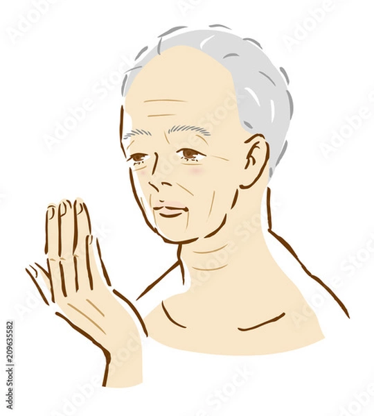 Obraz 男性　加齢　長寿