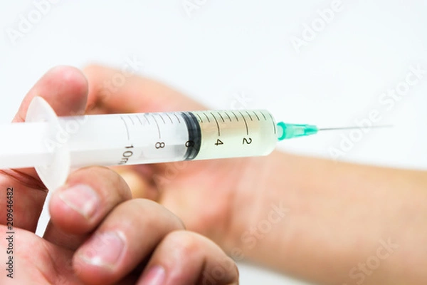 Fototapeta Injection, and treatment