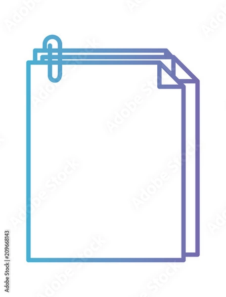 Fototapeta paper document isolated icon vector illustration design