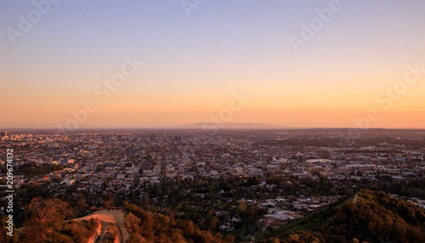 Obraz sunset griffith observatory