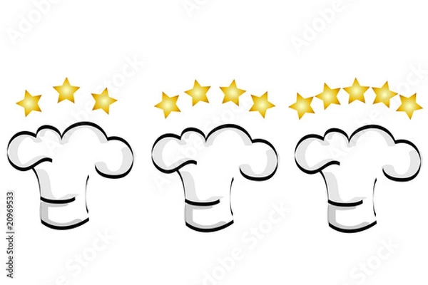 Obraz Cappelli cuochi e stelle