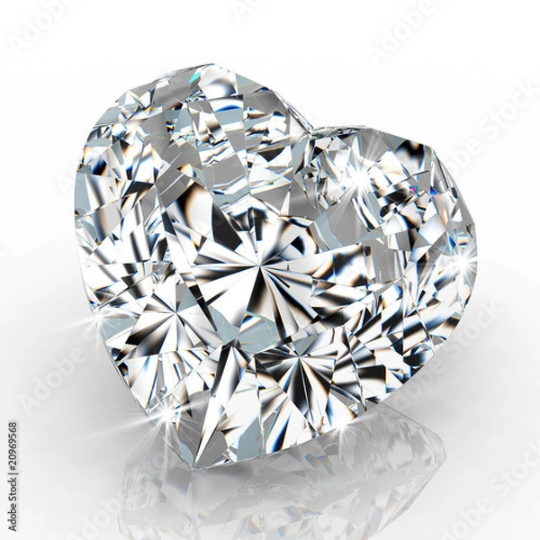 Obraz diamentowy kształt serca