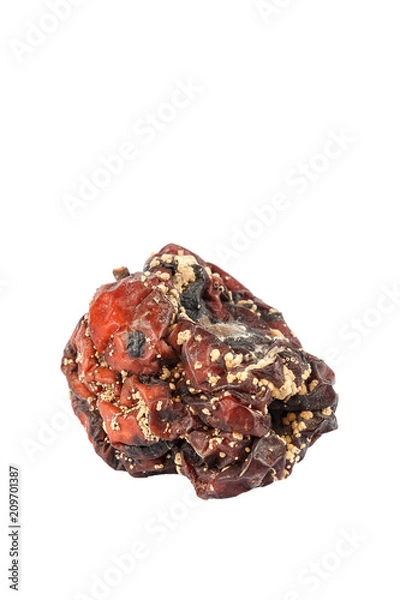 Obraz Rotten apple isolated on a white background