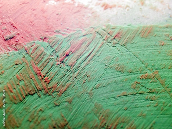 Obraz multi-colored paint on uneven surface