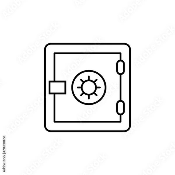 Fototapeta deposit line icon. Element of insurance sign for mobile concept and web apps. Thin line deposit icon can be used for web and mobile. Premium icon