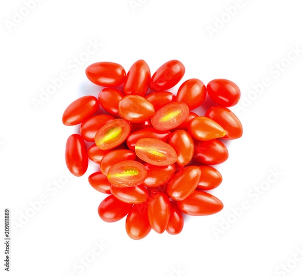 Obraz Cherry tomato on a white background