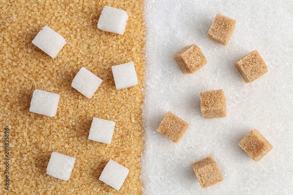 Obraz white and cane sugar