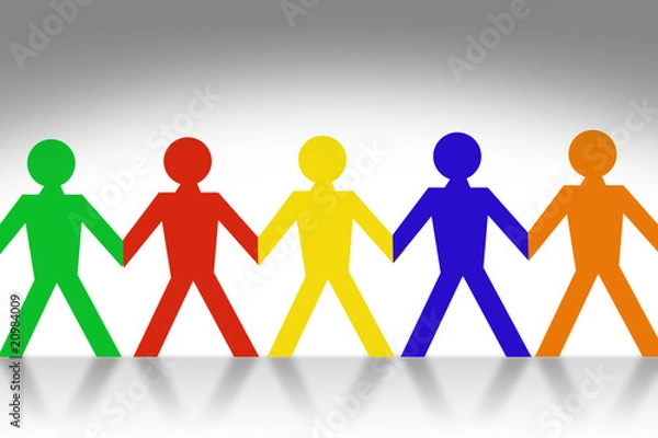 Obraz Paper Chain Dolls