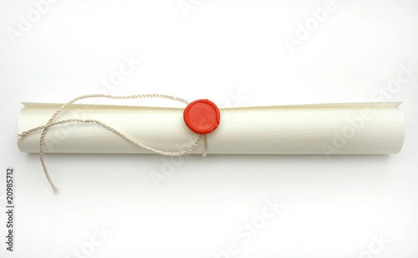 Obraz Sealed scroll document