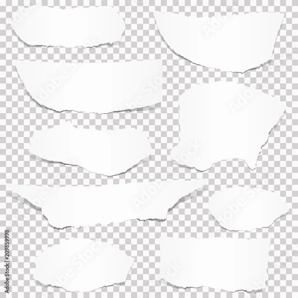 Obraz zbiór skrawków białego papieru