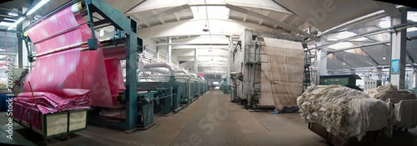 Obraz textile industry panoramic