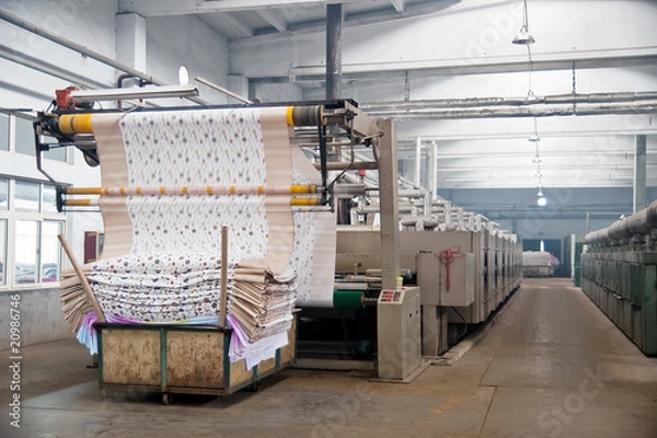 Fototapeta Printing and dyeing industry