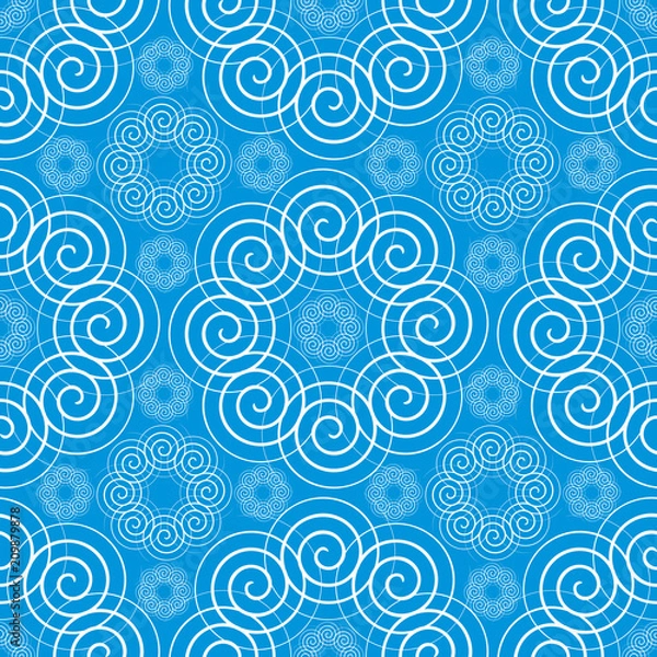 Fototapeta vector pattern seamless spiral#2