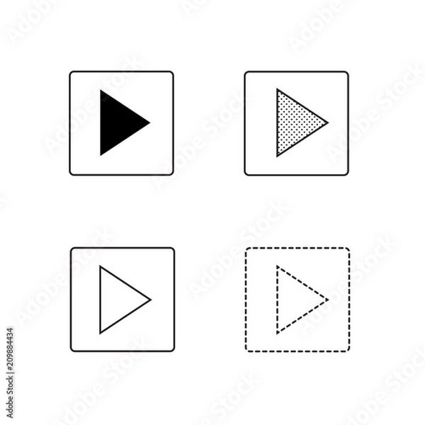 Obraz Vector arrow icon illustration