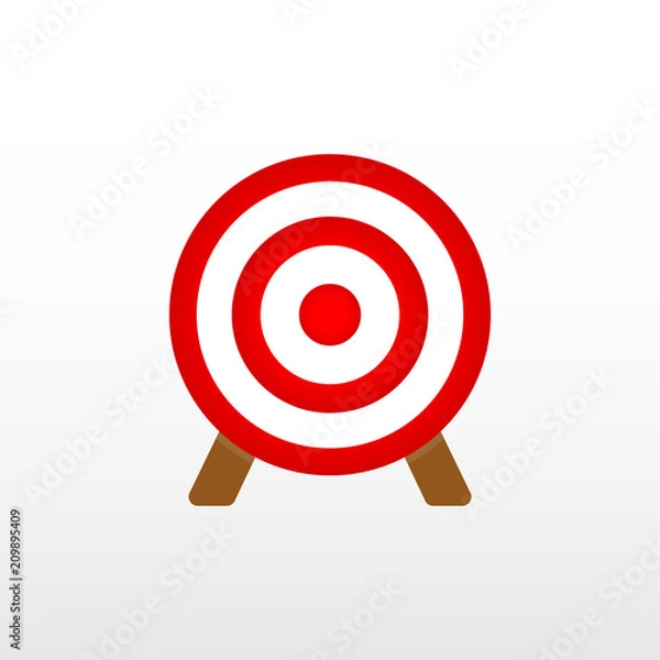 Fototapeta Target flat icon.