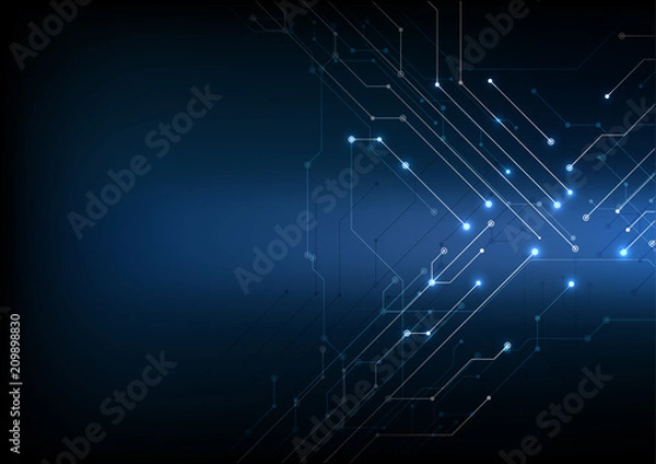 Obraz vector abstract background technology electronic illustration communication data