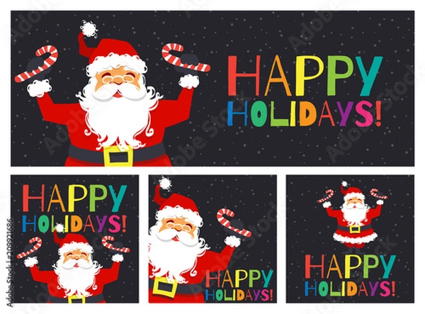 Fototapeta Holiday Banner Set