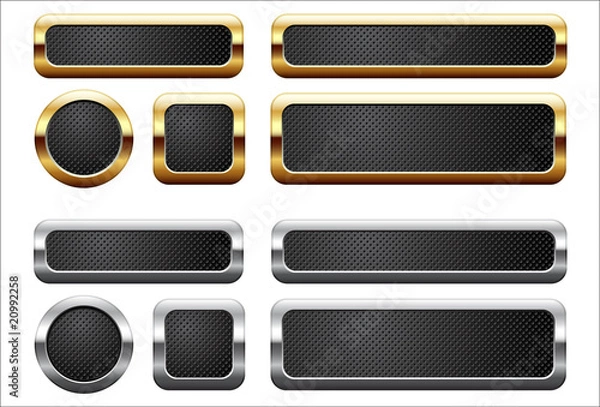 Obraz Metallic buttons