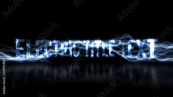 Obraz Tekst o tytuł elektryczny