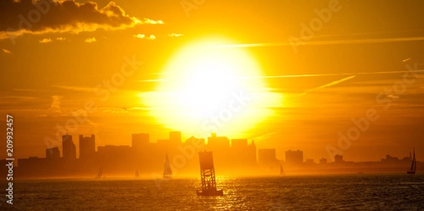 Obraz boston sunset 3