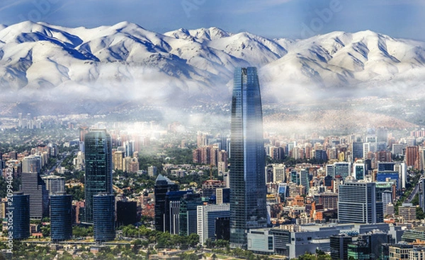 Obraz Santiago Chile cityscape