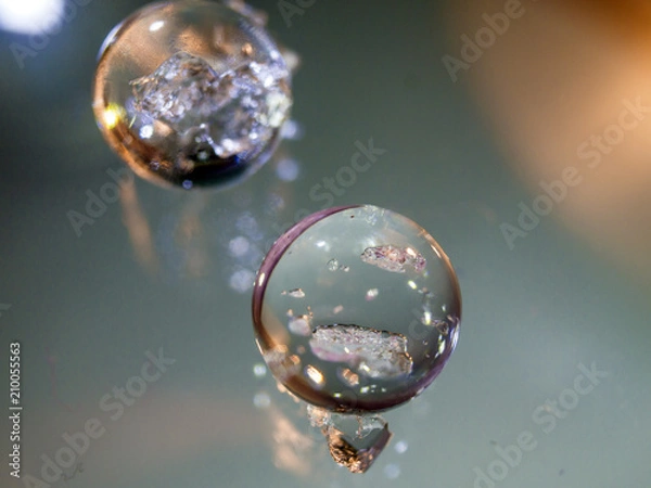 Obraz experiments with glycerin and water