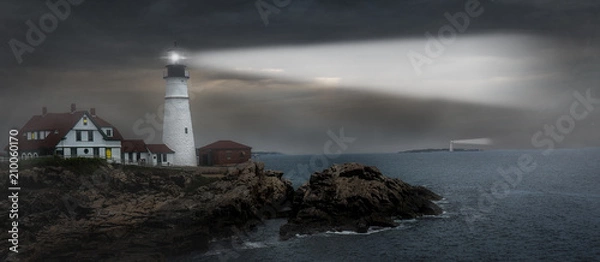 Obraz Lighthouse at Night
