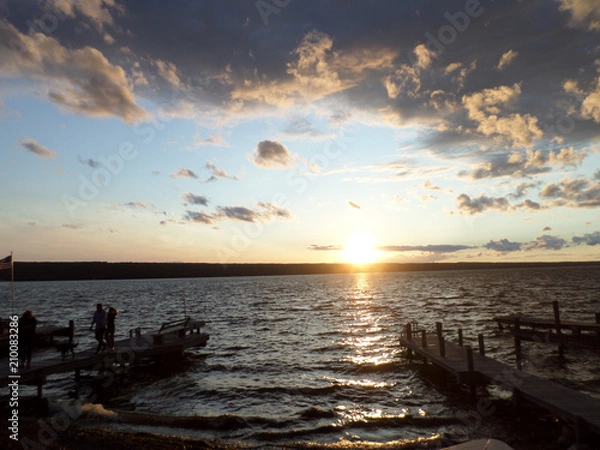 Obraz Sunset at the Dock