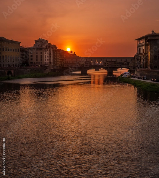 Obraz Sunset at Pontevecchio