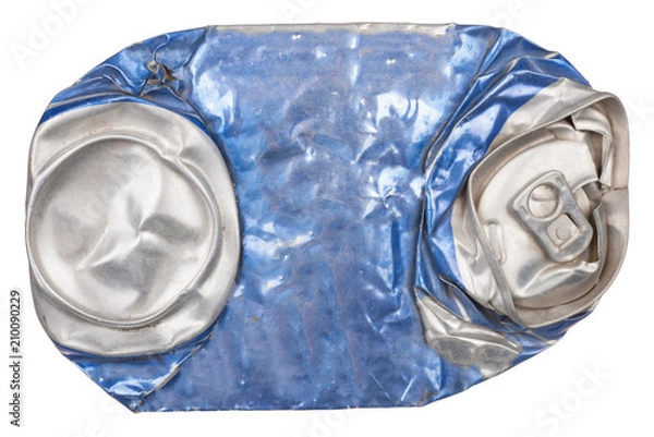 Obraz Crumpled beer can