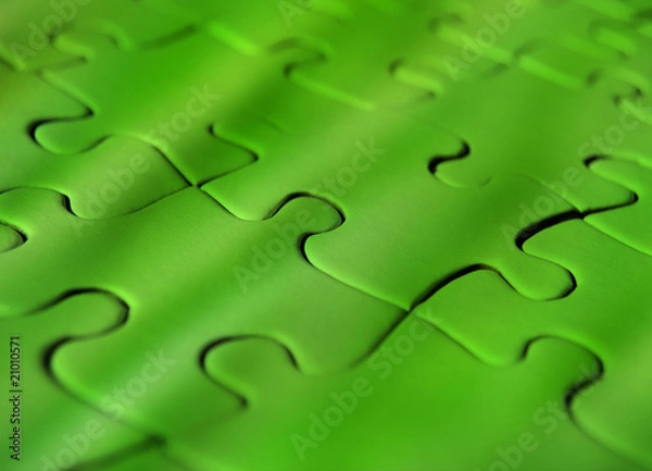 Obraz Green jigsaw puzzle