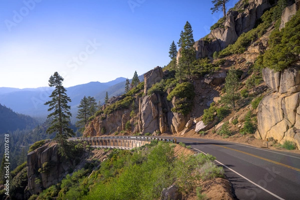 Obraz Sierra Mountain Highway Ledge