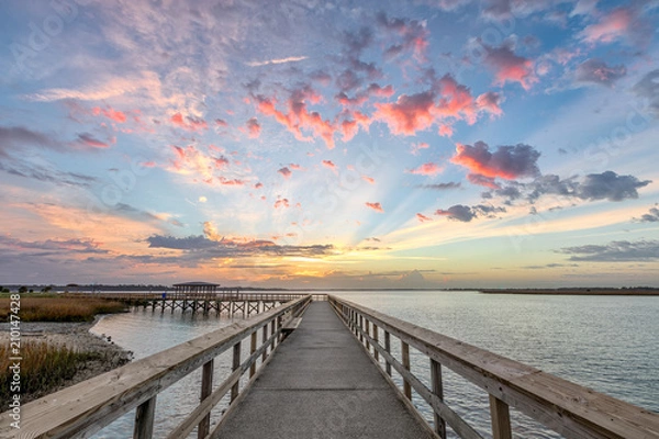 Obraz Sunrise at the Sands Beach i Port Royal, South Carolina