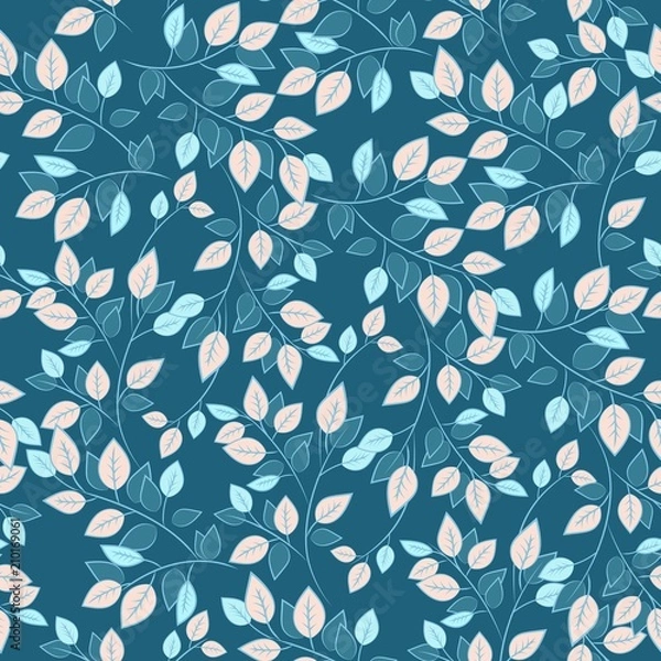 Fototapeta pattern with leaves 1