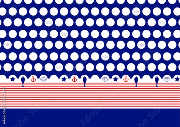 Obraz Vector Background Maritime
