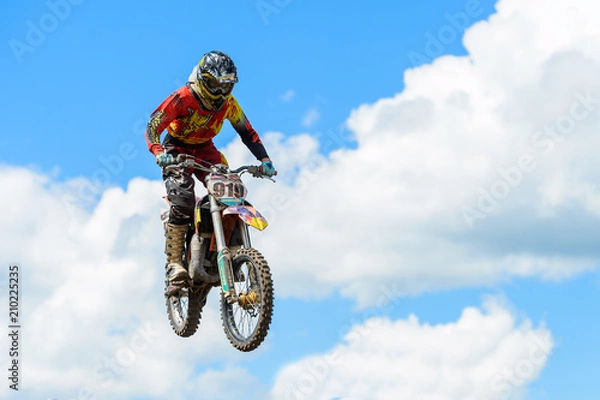 Obraz Motocross high jump
