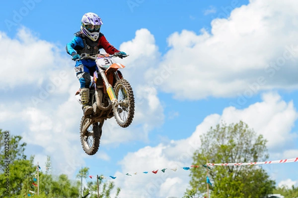 Obraz Motocross high jump