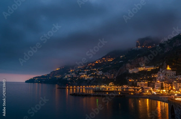 Obraz Amalfi by night