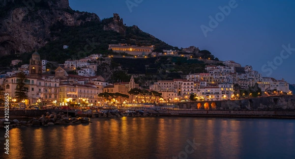 Obraz Amalfi by night