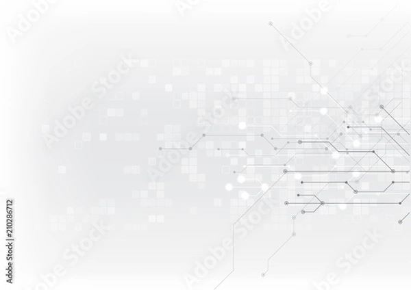Obraz vector abstract background technology electronic illustration communication data