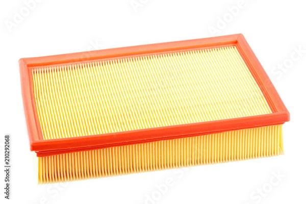 Fototapeta Car air filter isolated on white background