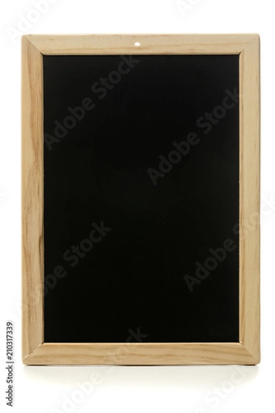 Obraz Blank chalkboard isolated on white