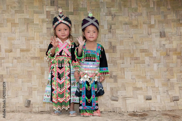 Obraz Dziewczyny z Azji Hmong