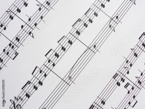 Fototapeta music sheet