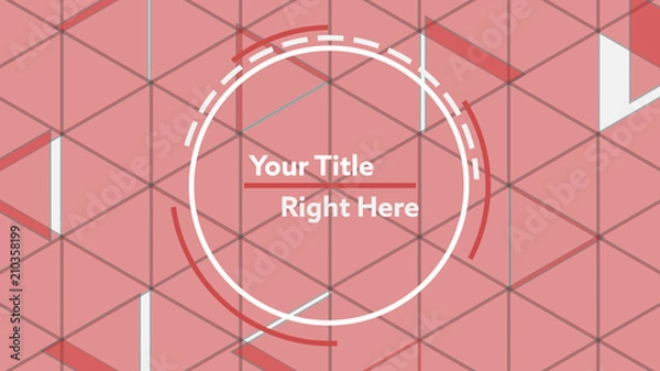 Obraz Pink Triangles Title