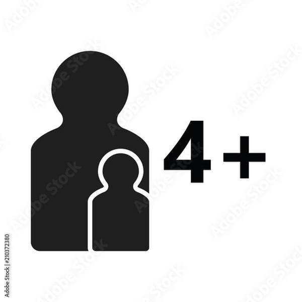 Fototapeta age on white background board games 4+